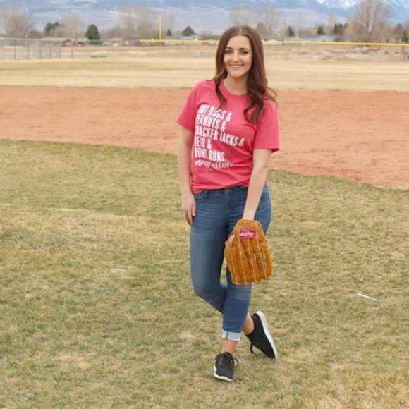 Baseball Life Red T-Shirt Home Run Beer MLB Fan - Picture 3 of 3